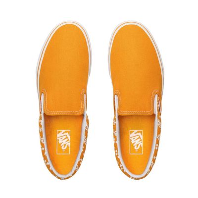 Vans Logo Repeat Classic Slip-On - Erkek Slip-On Ayakkabı (Sarı)